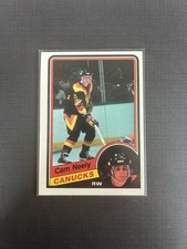 Cam Neely Vancouver Canucks NHL Hockey Rookie Card 1984-85 O-Pee-Chee #327. rookie card picture