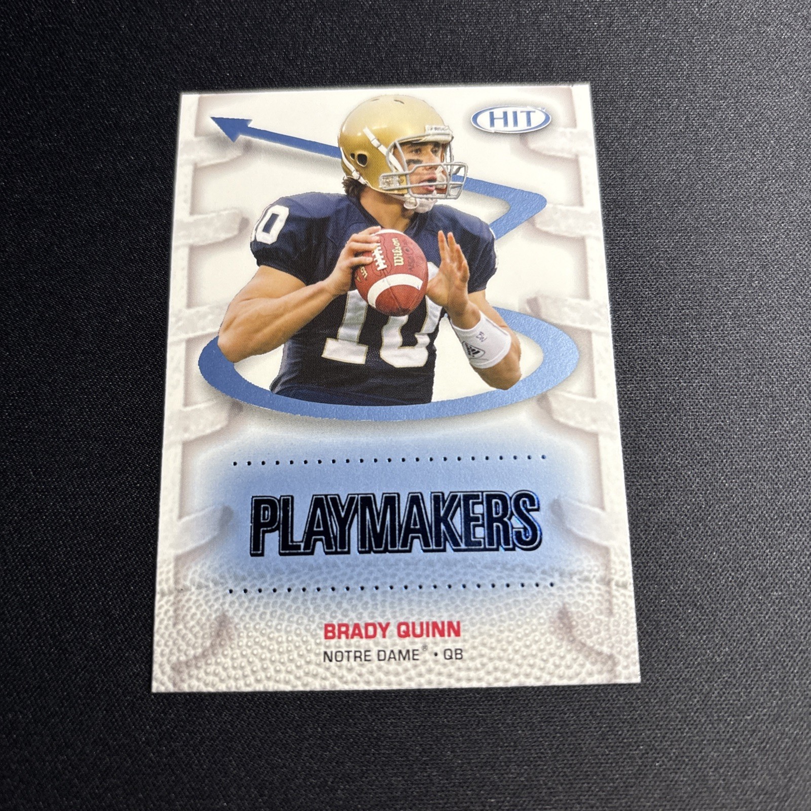 2007 SAGE Hit Playmakers | Brady Quinn RC | #P10 | Notre Dame