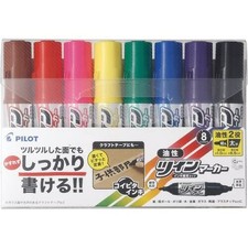 Pilot Permanent Marker Twin Marker Thin 8colorset MFN-120FBN-8C