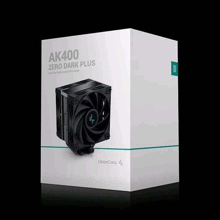 DeepCool AK400 ZERO DARK PLUS Ventola CPU con dissipatore di calore nero 12V