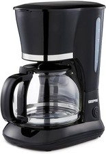Geepas 1.5L Filter Coffee Machine 800W Coffee Maker Anti Drip Black