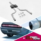 2.5" OD Oval Tip Muffler Axle Cat Back Exhaust for 09-14 Dodge Challenger 5.7L