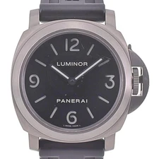 PANERAI Luminor base PAM00176 Titanium/Rubber Hand Winding Men's Watch E#142054