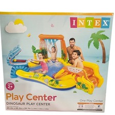 Intex Inflatable Kids Dinosaur Play Center Outdoor Water Pool Slide 57444EP