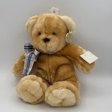 Dan Dee Collectors Choice Teddy Bear Plush Brown Vintage w Tag Ribbon Bow