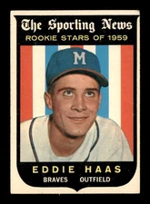 1959 Topps #126 Eddie Haas RS RC VG/VGEX X3600572