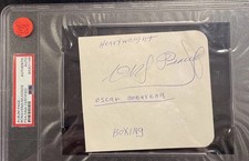 Página de álbum autografiada Oscar “Ringo” Bonavena rara PSA/DNA encapsulada