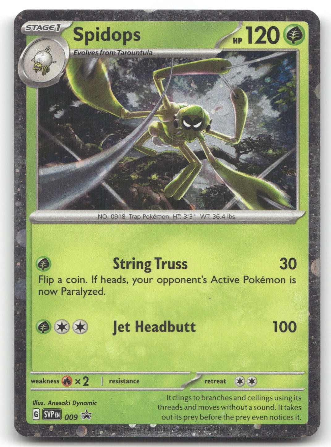 Spidops - 009 #9 (Holo) (MP) SV: Scarlet & Violet Promo Cards SVP Pokemon