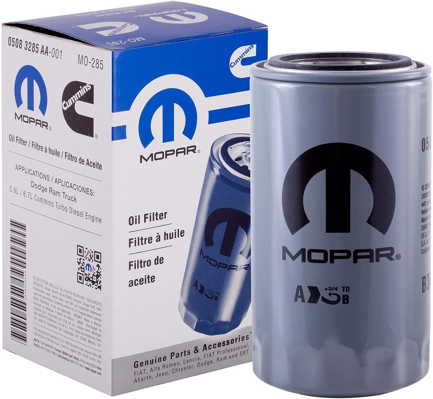 2013-2018 RAM 2500 3500 4500 5500 6.7L DIESEL OIL FUEL FILTER KIT MOPAR GENUINE