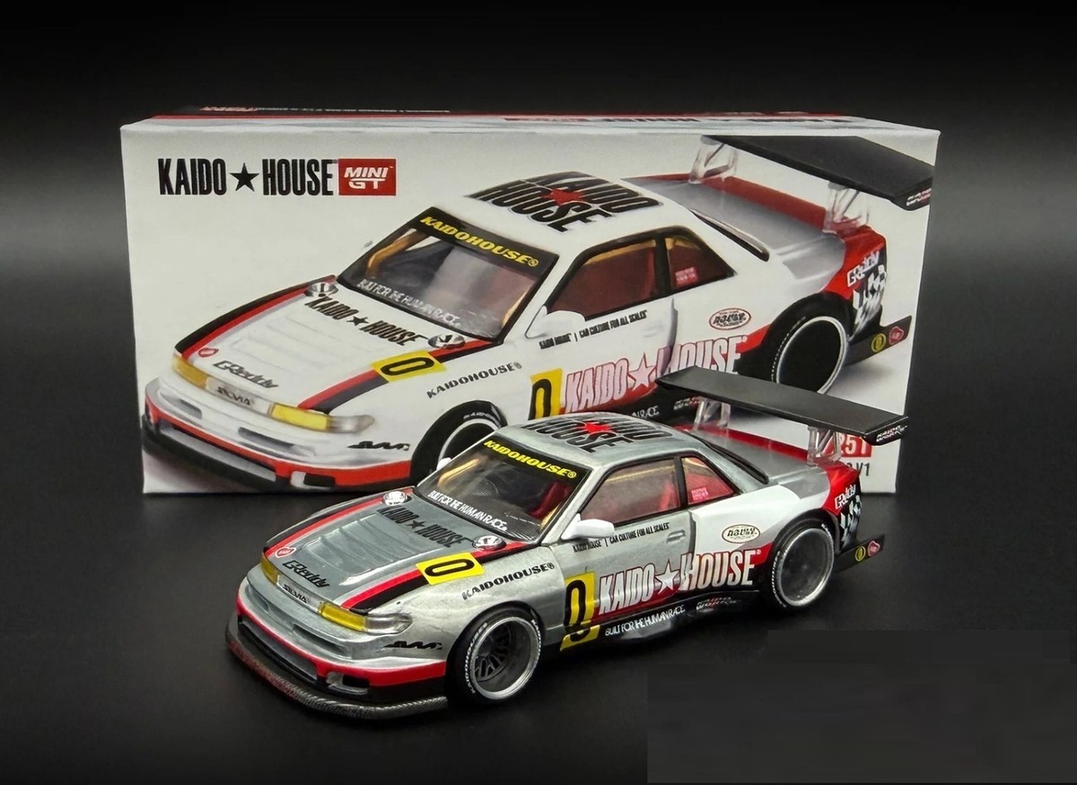 Chase! Kaido House x Mini GT 1:64 Nissan Silvia S13-R Circuit Spec