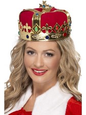 Queen's Crown Red with Inset Jewels