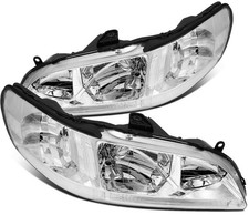 For Honda Accord 2.3L 1998 1999 2000- 2002 Chrome LH+RH Side Headlights Assembly