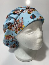 surgical/medical cap bouffant style- Christmas Mickey  Minnie mouse