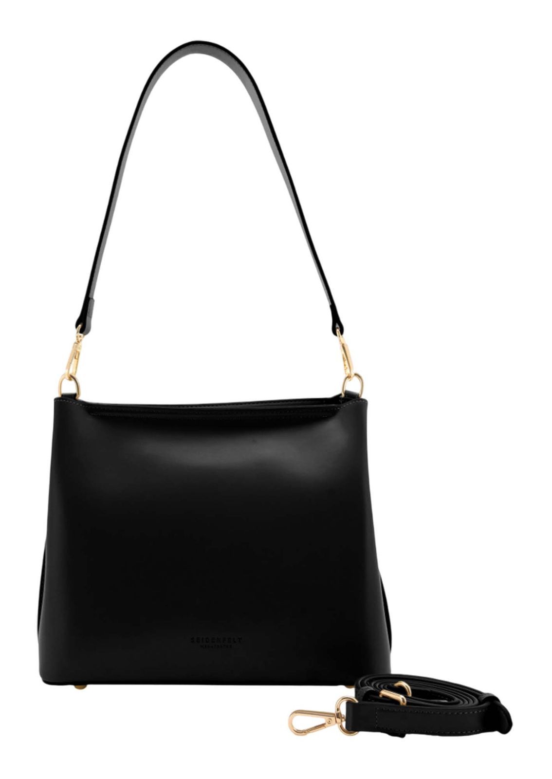 SEIDENFELT MANUFAKTUR cross body bag Arvaja Midi Hobo Bag Black