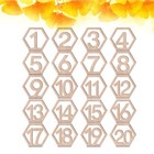 20 PC Restaurant Table Numbers with Holders Birthday Wedding 1-20