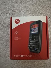 Motorola MotoKey 3-CHIP EX117 3 SIM card Cellular Phone Original Box Never Used