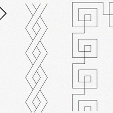 3-Piece Quilt Border and Pattern Stencils