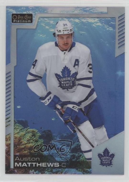 2020-21 O-Pee-Chee Platinum Aquamarine 358/499 Auston Matthews #5 05u8