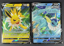 Vaporeon V SWSH150 & Jolteon V SWSH 151 Spada e Scudo Carta Promo Pokémon TCG NM