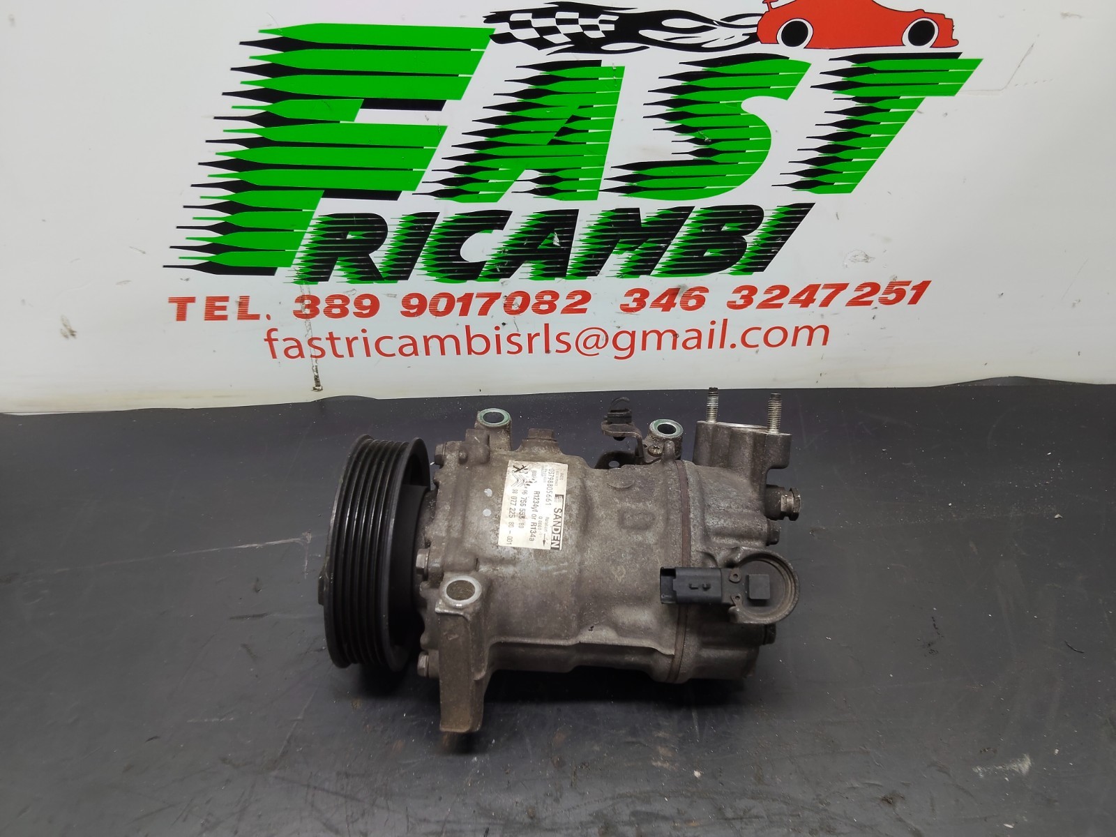 COMPRESSORE CLIMA A/C PEUGEOT 2008 I 1.6 HDI BHZ 88KW 9807722580 2017