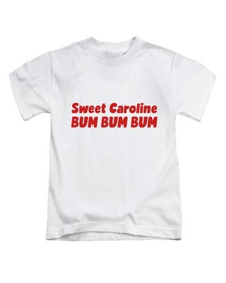 Süßes Caroline Bum Bum Erwachsene T-Shirt Fun England Song Top (rot Print)