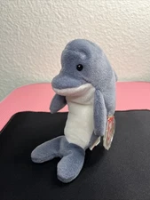 TY Beanie Baby - ECHO the Dolphin Ocean Stuffed Animal Toy