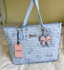 Juicy Couture Simply Sweet Tote Blue Star Bows NWT