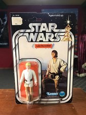 Vintage 1977 Star Wars New Hope Luke Skywalker Figure - Kenner - 12 Back MOC