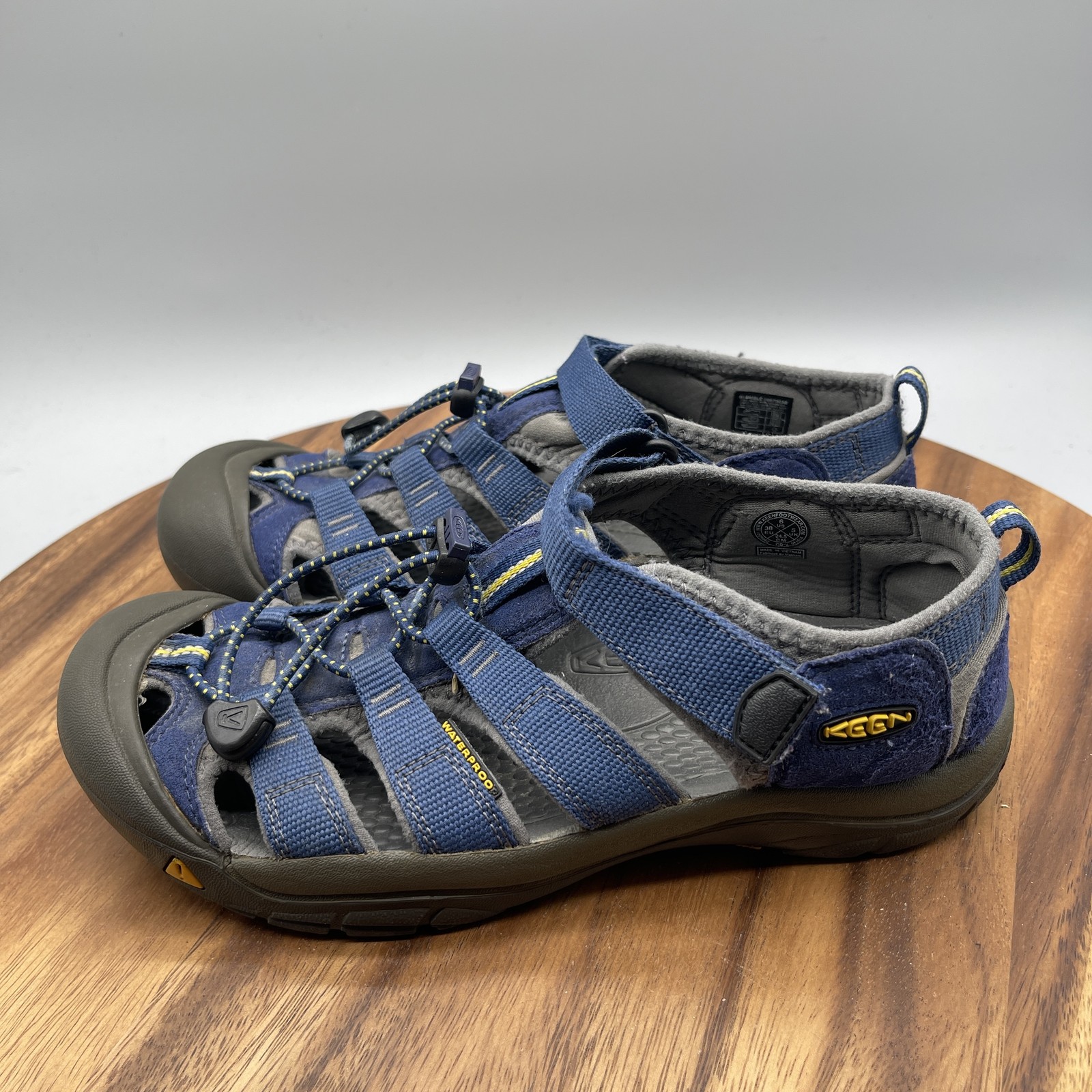 Scarpe Keen Newport H2 giovani bambini taglia 6 sandali impermeabili blu escursionismo outdoor