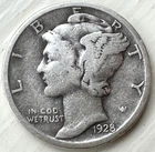 1928 MERCURY SILVER DIME VERY NICE COIN HARD TO FIND ***** TAKE A LQQK *****