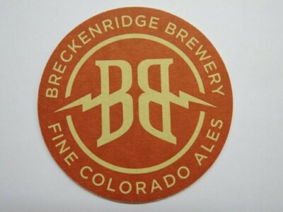 COLORADO Collectible Beer Coaster: BRECKENRIDGE Brewing Company ~ Denver Brewery