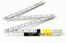 TOLSEN CARPENTERS FOLDING RULER TAPE MEASURE RULE ABS 78" 2 METER 6FT #35047