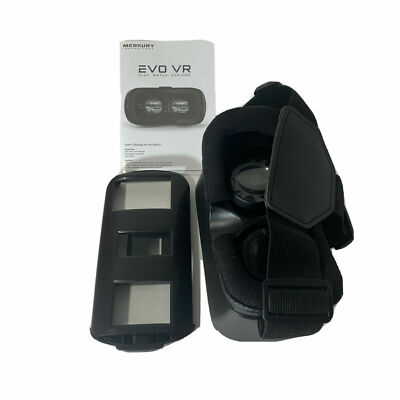 EVO VR - Virtual Reality Headset for All Smartphones - IOS & Android - Blk