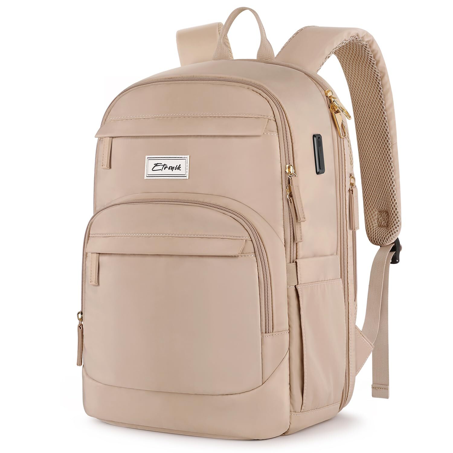 Women's Anti-Theft Travel Backpack with USB A & C Ports Fits 15.6 Inch Laptop-image