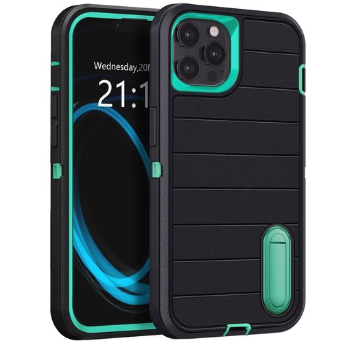 For iPhone 12/12 Pro/Pro Max Shockproof Case Hybrid Stand Cover Screen Protector - Picture 8 of 39