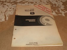 John Deere 21 SP Self Propelled Rotary Mower Operator's Manual OM-M81852