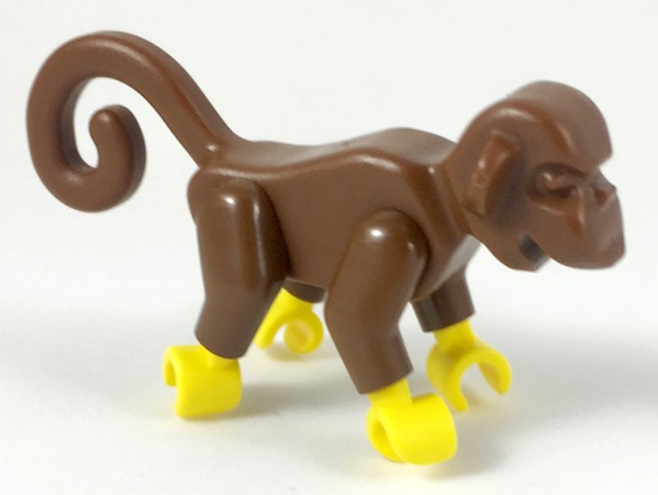 Lego Monkey Animal -Brown- 2550c01- 6286 6279 6260 6289 | eBay
