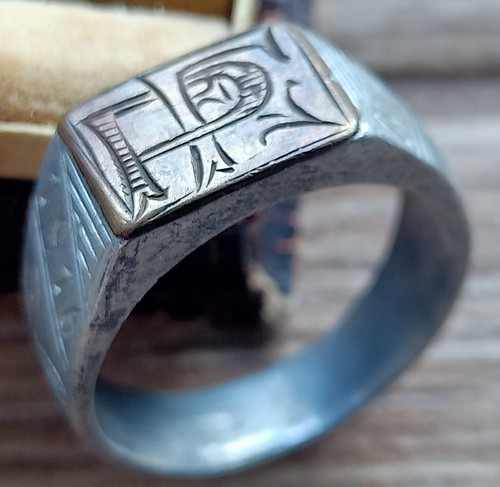 WW1 German 100 procent oryginl beautiful signet rings War Relic Very Rare - Picture 10 of 22