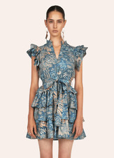 Ulla Johnson Lulua Floral Ruffle Mini Dress Waimea Size 2