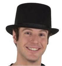 Deluxe Felt Top Hat Dickens Caroler Steampunk Coachman Adult Accessory