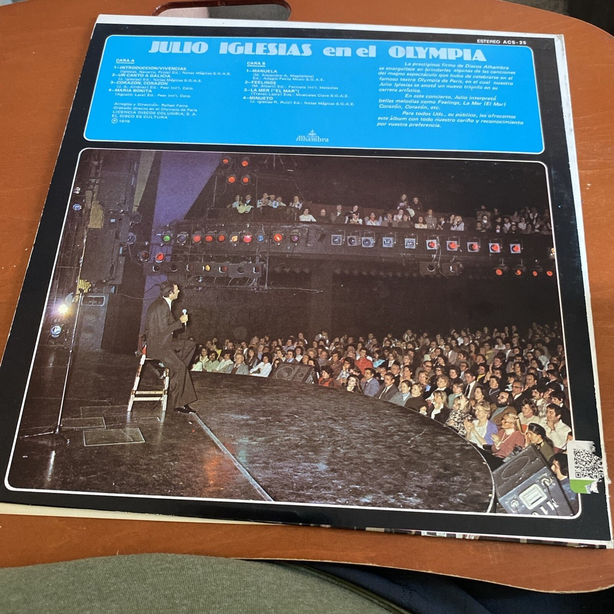 レア！シール帯！2CD！JULIO IGLESIAS/EN CONCIERTO JULIO IGLESIAS En Concierto JAPAN 1st Press 2 CD 1983 50 8P