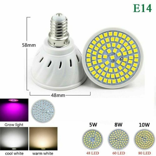 SMD E27 E14 MR16 Led Bulb GU10 Full spectrum Cool/Warm White 240V 5W 8W 10W - Picture 17 of 18