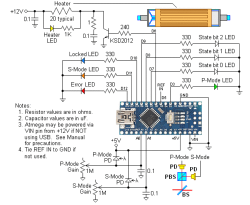 HeNe Laser Kits - Basic, Zeeman, stabilisiert mit oder ohne Arduino Controller - Bild 31 von 146