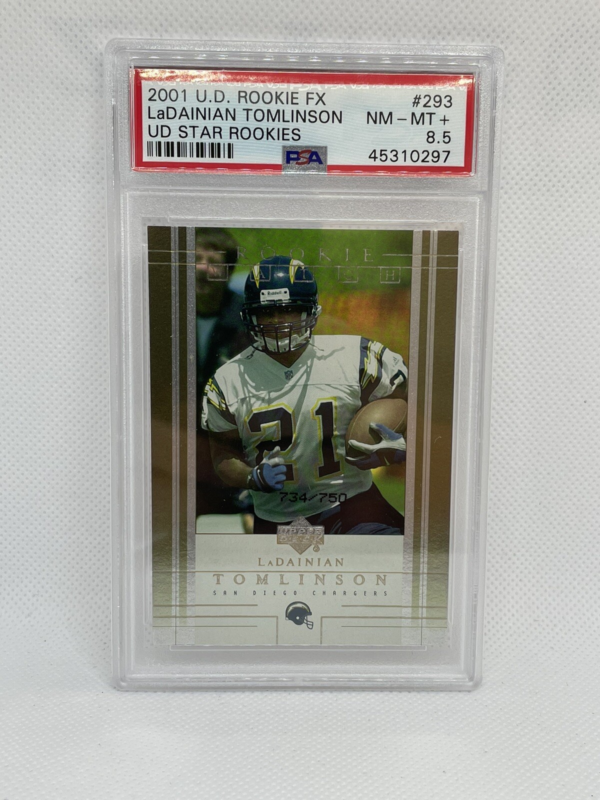 LaDainian Tomlinson Upper Deck Rookie F/X #293 UD Star Rookies
