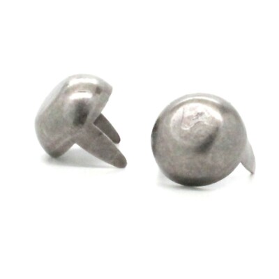 Antique Nickel Dome Flat Nail Heads 7/16'' Dia. Spots 100 pk. NH00314-21