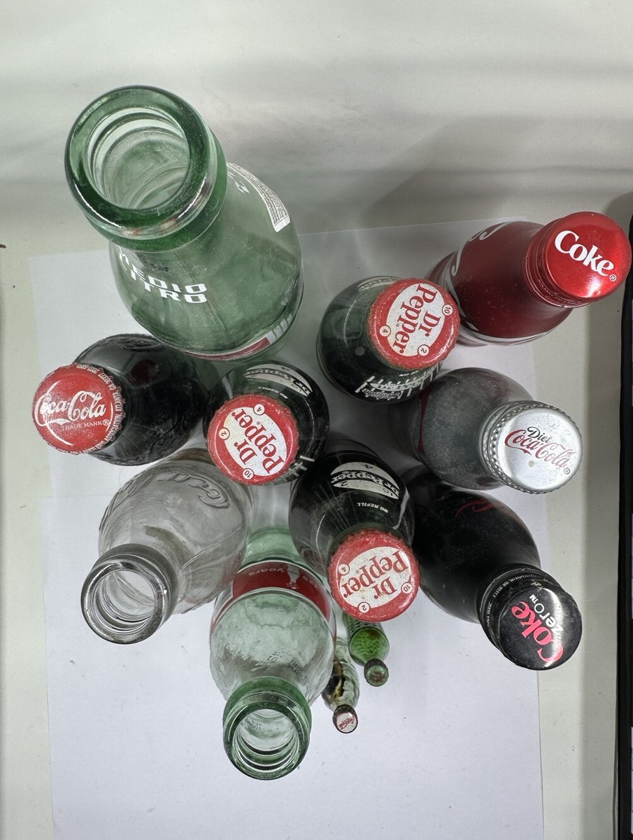 Lot of 12 Mixed Coca-Cola And Dr. Pepper Bottles | eBay