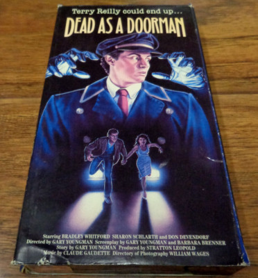 DEAD AS A DOORMAN VHS (VESTRON 1986) TESTED RARE HORROR