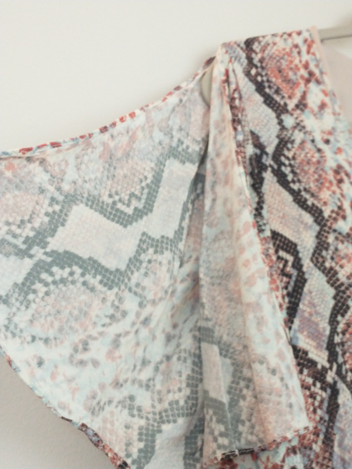 Lovers + Friends Pink Python Snake Print Kimono L… - image 5