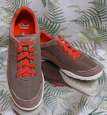 clarks sneakers orange