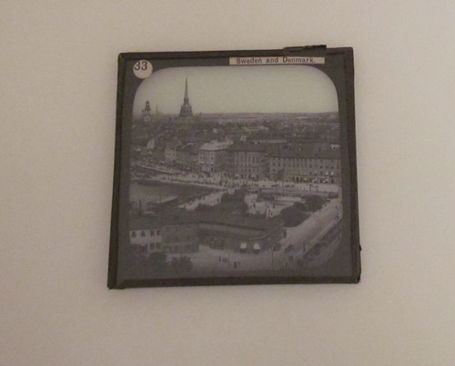 STUNNING Glass Magic Lantern Slide STOCKHOLM FROM ELEVATOR C1890 PHOTO SWEDEN - Picture 2 of 2
